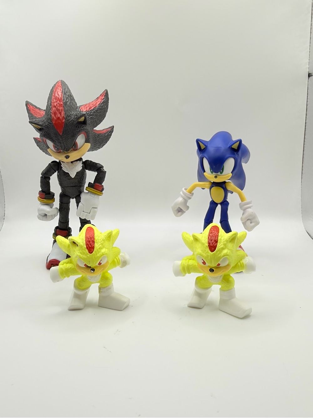 Sonic the Hedgehog Collectible Figures Set - Yellow, Blue, Black